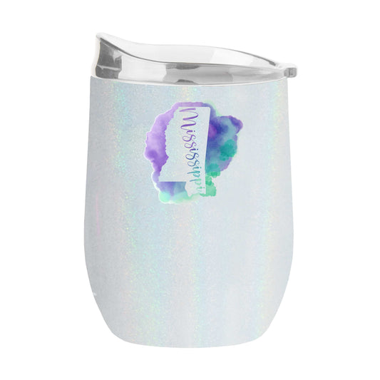 Mississippi 16oz Local State Pride Iridescent Curved Beverage - Logo Brands - Flyclothing LLC