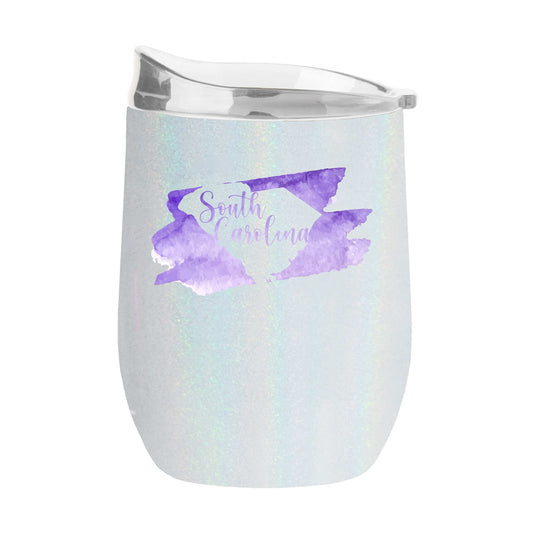 South Carolina 16oz Local State Pride Iridescent Curved Beverage - Logo Brands - Flyclothing LLC