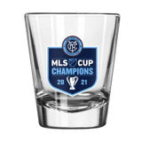 New York City FC 2oz 2021 MLS Champions Shot Glass - Logo Brands - Flyclothing LLC