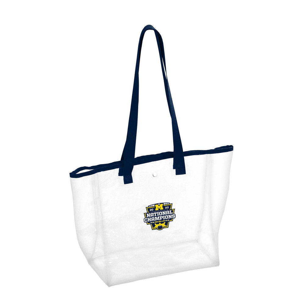 Michigan 2023 CFP National Champions Clear Tote - Logo Brands - Flyclothing LLC