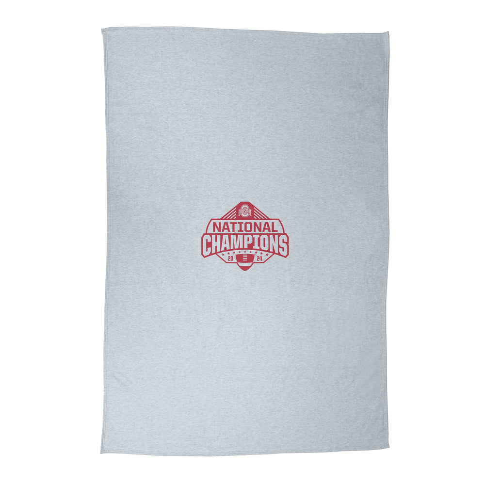Ohio State 2024 National Champions Sublimated Sweatshirt Blanket