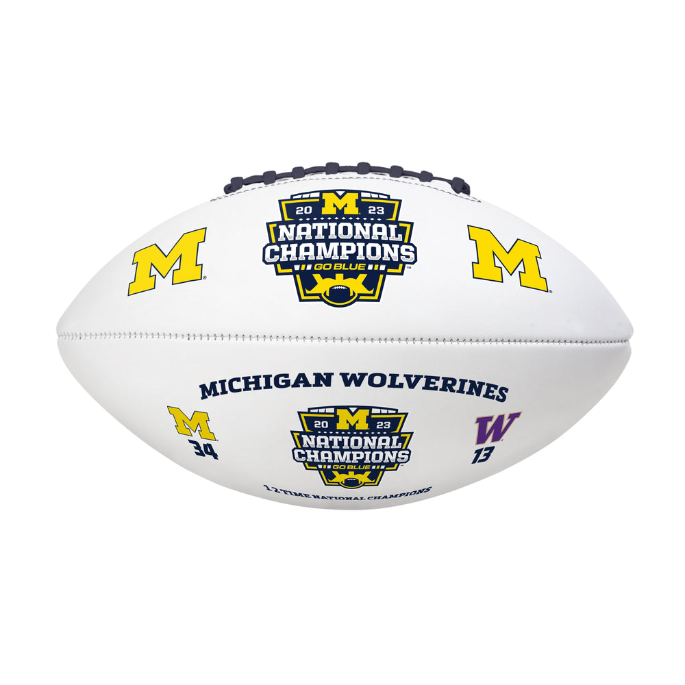 Michigan 2023 CFP National Champions Full Size Signature Football