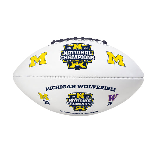 Michigan 2023 CFP National Champions Full Size Signature Football