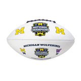 Michigan 2023 CFP National Champions Full Size Signature Football