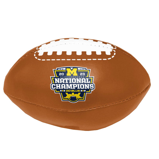 Michigan 2023 CFP National Champions Micro Plush Football - Logo Brands - Flyclothing LLC