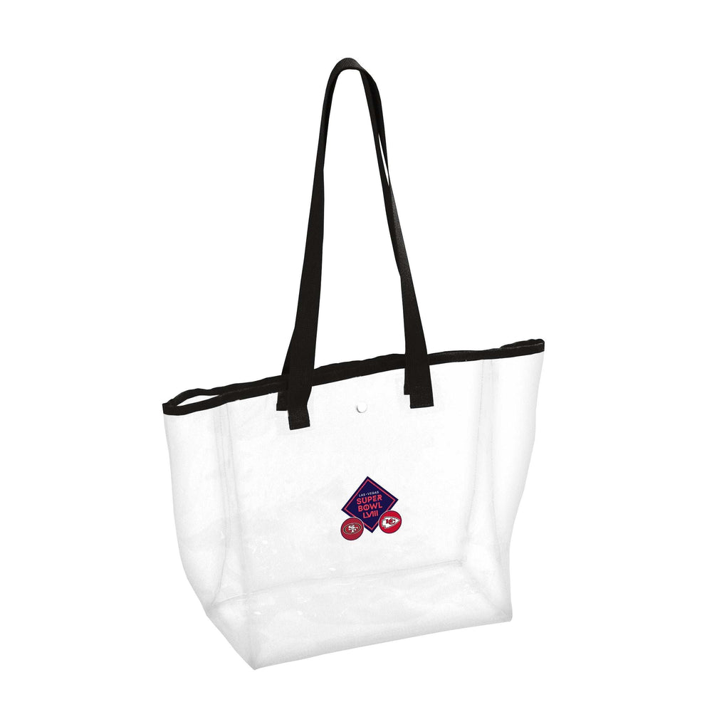 Super Bowl 58 Dueling Clear Tote - Logo Brands - Flyclothing LLC