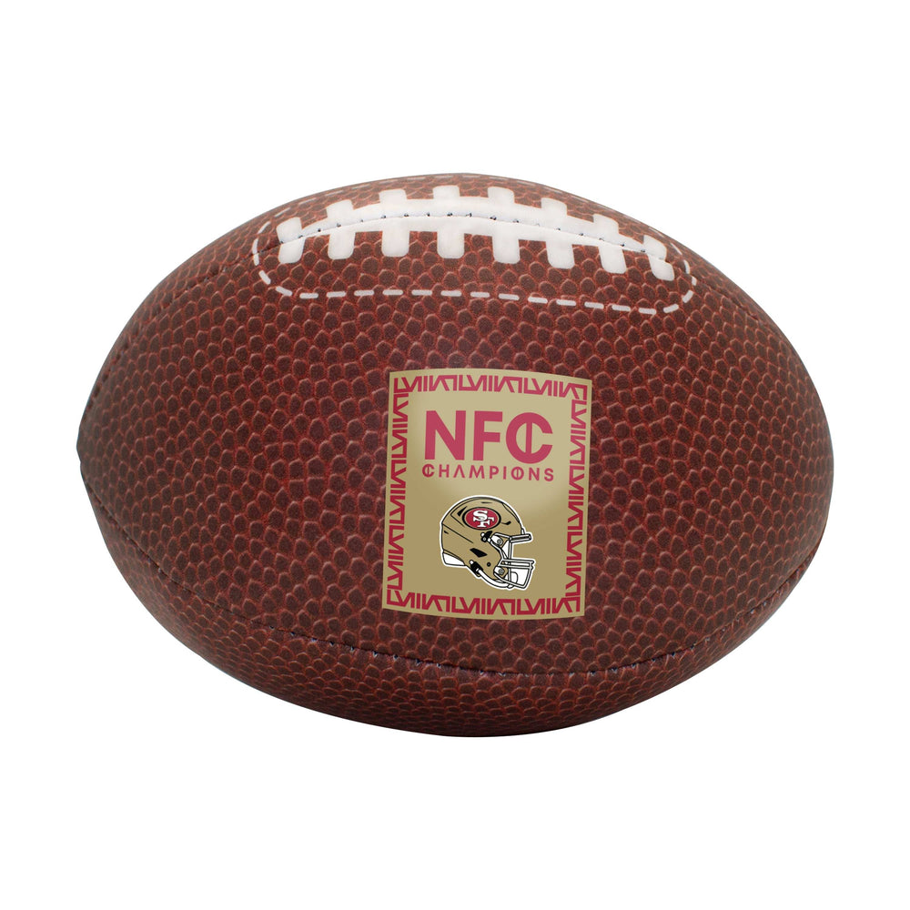 San Francisco 49ers Conference Champs Micro Plush Football - Logo Brands - Flyclothing LLC