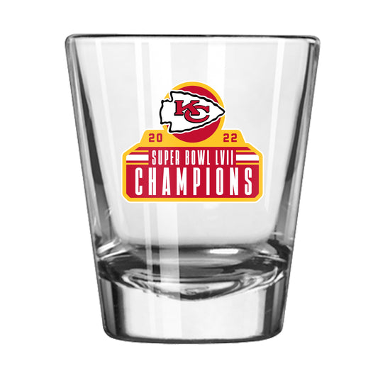 KC Chiefs 2oz SB Champions Shot Glass