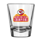 KC Chiefs 2oz SB Champions Shot Glass