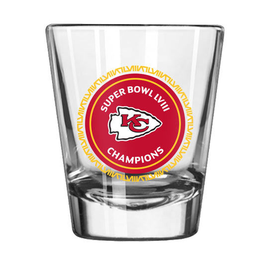 Kansas City Chiefs 2oz SB 58 Champions Shot Glass