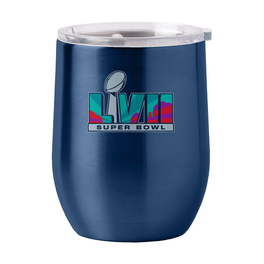 Super Bowl 57 16oz Dueling Teams Stainless Curved Beverage - Logo Brands - Flyclothing LLC