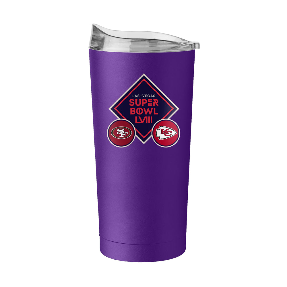 Super Bowl 58 20oz Dueling Powder Coat Tumbler