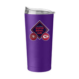 Super Bowl 58 20oz Dueling Powder Coat Tumbler
