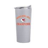 Kansas City Chiefs 20oz SB 58 Champions Stone Powder Coat Tumbler