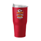 Kansas City Chiefs 30oz SB 58 Champions Back to Back Powder Coat Tumbler