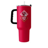 Kansas City Chiefs 40oz SB 58 Bound Powder Coat Tumbler - Logo Brands - Flyclothing LLC