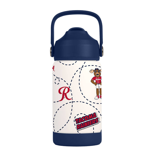 Tacoma Rainiers 12oz Mascot SS Kids Bottle - Logo Brands - Flyclothing LLC