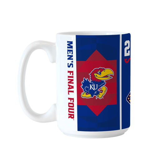 Kansas 15oz Final Four Bound Sublimated Mug - Logo Brands - Flyclothing LLC