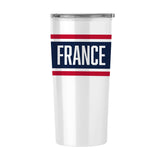 France Men's National Soccer Team 20oz Stripe Fusion Tumbler - Logo Brands - Flyclothing LLC
