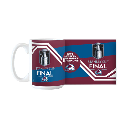 Colorado Avalanche 15oz Conference Champions Sublimated Mug - Logo Brands - Flyclothing LLC