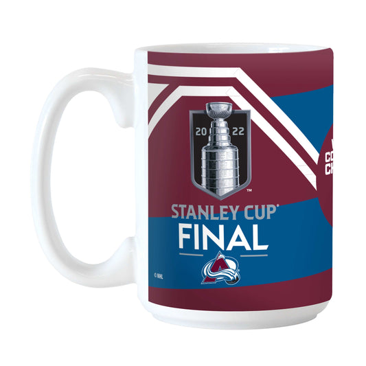 Colorado Avalanche 15oz Conference Champions Sublimated Mug - Logo Brands - Flyclothing LLC