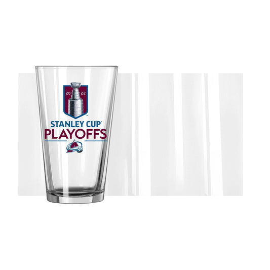 Colorado Avalanche 2022 Stanley Cup Playoffs 16oz Pint Glass - Logo Brands - Flyclothing LLC