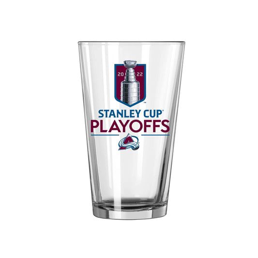 Colorado Avalanche 2022 Stanley Cup Playoffs 16oz Pint Glass - Logo Brands - Flyclothing LLC