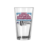 Colorado Avalanche 16oz Conference Champions Pint Glass - Logo Brands - Flyclothing LLC
