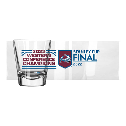 Colorado Avalanche 2oz Conference Champions Shot Glass - Logo Brands - Flyclothing LLC