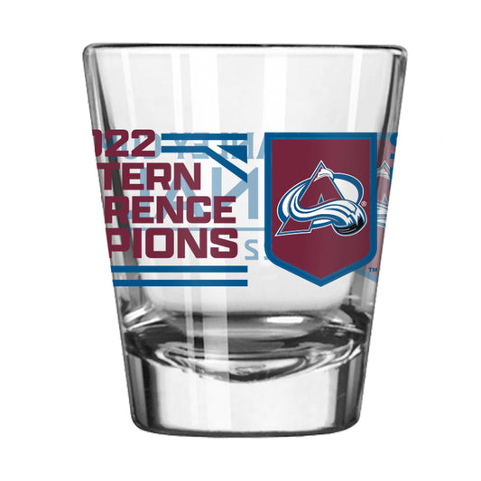 Colorado Avalanche 2oz Conference Champions Shot Glass - Logo Brands - Flyclothing LLC