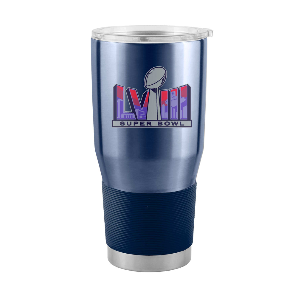 Super Bowl 58 30oz Stainless Steel Tumbler - Logo Brands - Flyclothing LLC