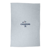 NY Yankees 2024 American League Champs Athletic Gray Sublimated Sweatshirt Blanket - Logo Brands - Flyclothing LLC