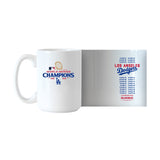 LA Dodgers 2024 World Series Champs 15oz Roster Sublimated Mug