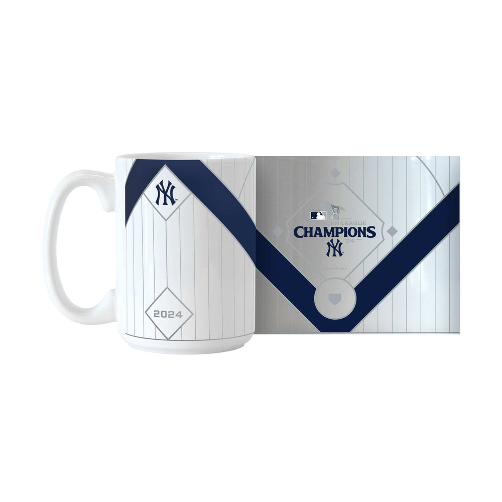 NY Yankees 2024 American League Champs 15oz Sublimated Mug - Logo Brands - Flyclothing LLC