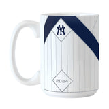 NY Yankees 2024 American League Champs 15oz Sublimated Mug - Logo Brands - Flyclothing LLC