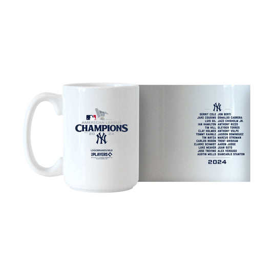 NY Yankees 2024 American League Champs 15oz Roster Sublimated Mug - Logo Brands - Flyclothing LLC