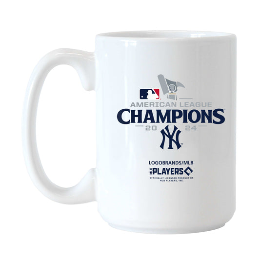 NY Yankees 2024 American League Champs 15oz Roster Sublimated Mug - Logo Brands - Flyclothing LLC