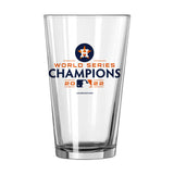 Houston Astros World Series Champs 16oz Roster Pint Glass - Logo Brands - Flyclothing LLC