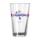 LA Dodgers 2024 National League Champs 16oz Pint Glass - Logo Brands - Flyclothing LLC