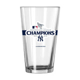 NY Yankees 2024 American League Champs 16oz Pint Glass - Logo Brands - Flyclothing LLC