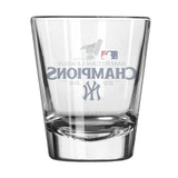 NY Yankees 2024 American League Champs 2oz Shot Glass - Logo Brands - Flyclothing LLC