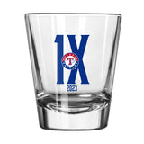 Texas Rangers 2oz 2023 World Series Champions Repeat Shot Glass