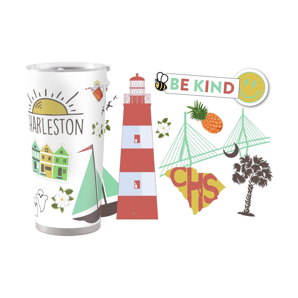 Charleston 20oz Native Powder Coat Tumbler - Logo Brands - Flyclothing LLC