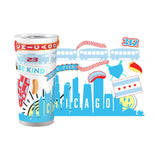 Chicago 20oz Native Powder Coat Tumbler - Logo Brands - Flyclothing LLC