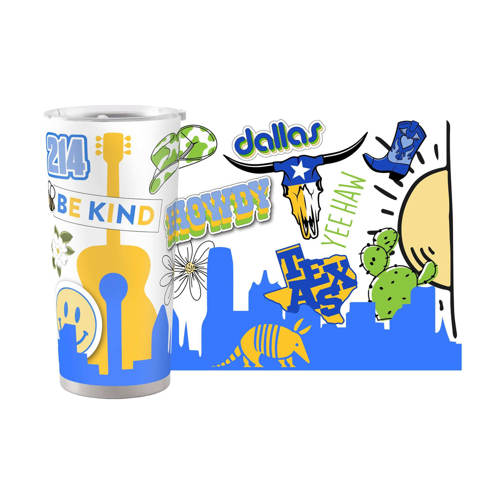 Dallas 20oz Native Powder Coat Tumbler - Logo Brands - Flyclothing LLC