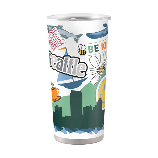 Seattle 20oz Native Powder Coat Tumbler - Logo Brands - Flyclothing LLC