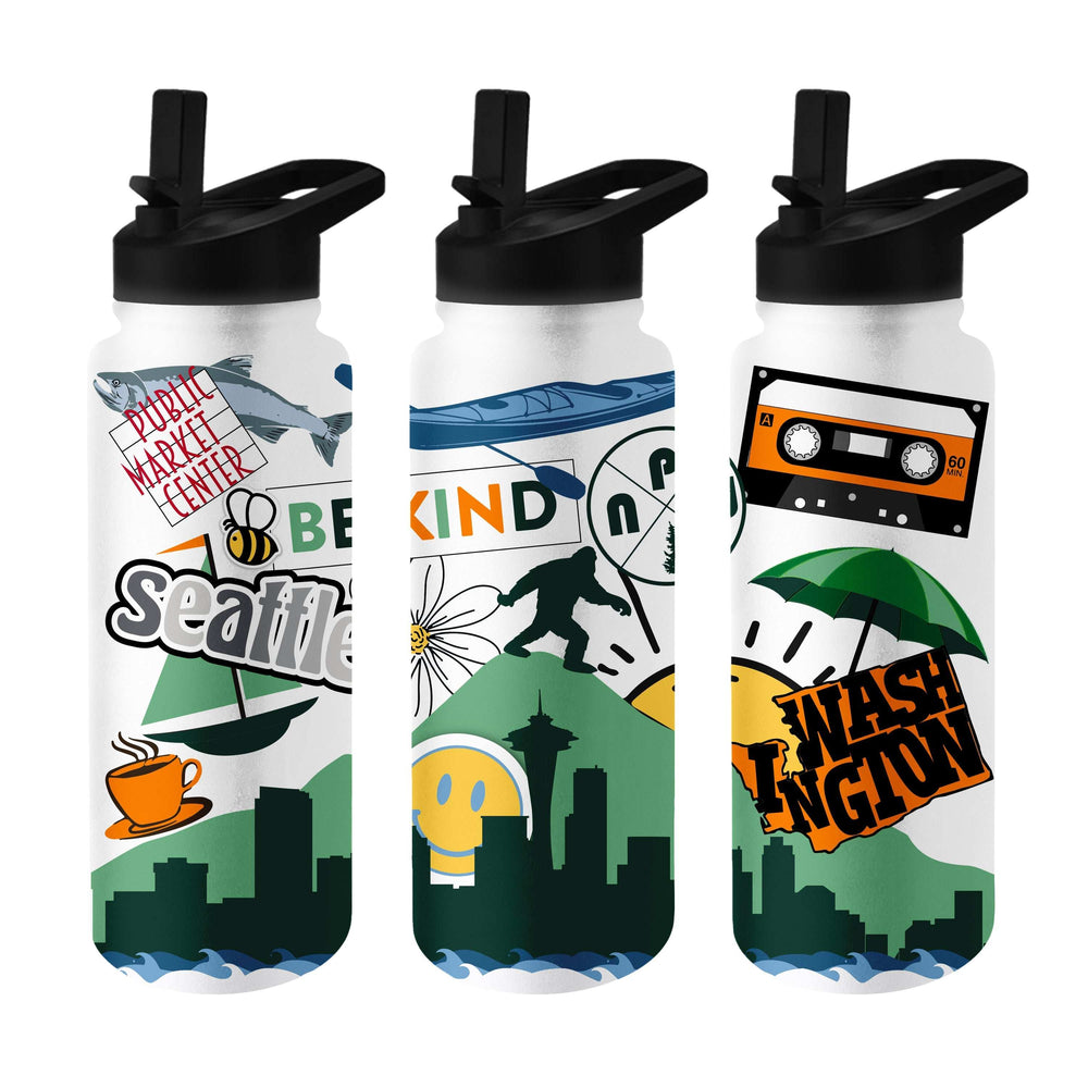 Seattle 34oz Native Quencher Bottle - Logo Brands - Flyclothing LLC