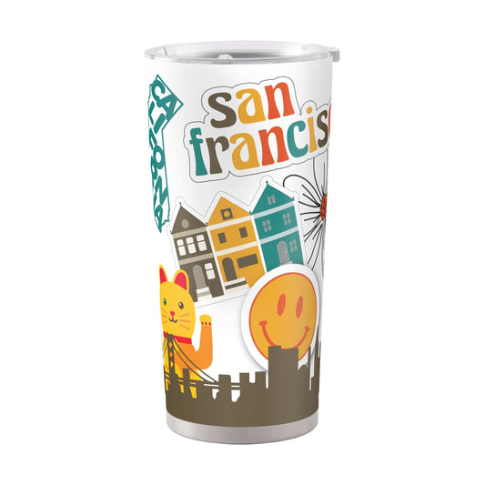 San Francisco 20oz Native Powder Coat Tumbler - Logo Brands - Flyclothing LLC