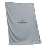 Confederation College Gray Screened Sweatshirt Blanket