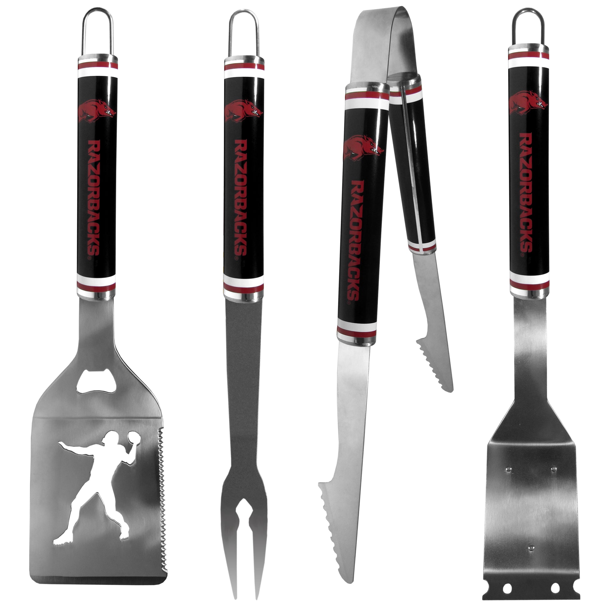 Arkansas Razorbacks 4 pc Logo Grill Tool Set